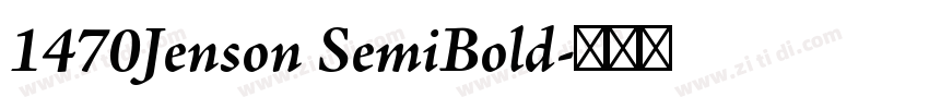 1470Jenson SemiBold字体转换